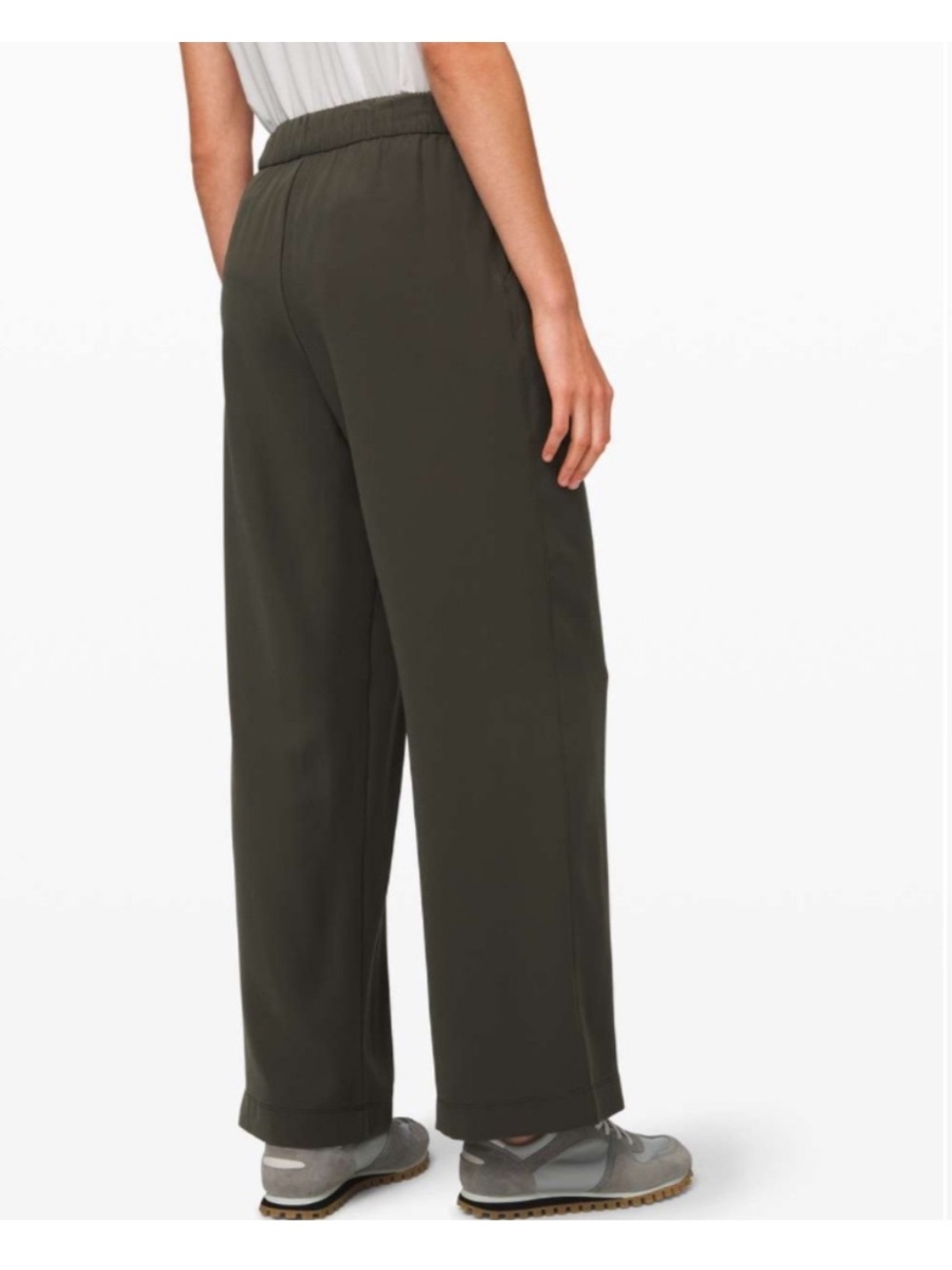 Lululemon Noir Green High Rise a wide Leg pants - Picture 3 of 9